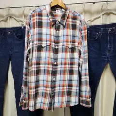Levi's ネルシャツ チェック柄 長袖 ウエスタンシャツのサムネイル
