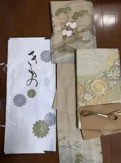 訪問着フルセット 辻ヶ花 絞り 正絹 ぼかし 向かい鳥 トールサイズ