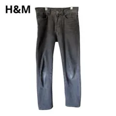 H&M ブラックジーンズ &denim 30/30 CN170/76Aストレート