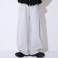 JEANASIS スウェットコクーンタックパンツ フリー グレー