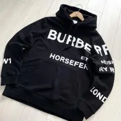 極美品✨バーバリー パーカー ホースフェリー スウェット ブラック 黒