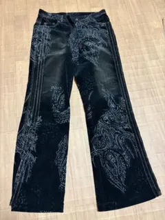 GRANCY］クレイジーデザインスキニーフレアデニムパンツ - メルカリ
