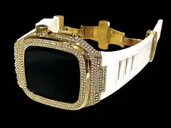 AppleWatchキラキラカバーケースアップルウォッチラバーバンドベルトx