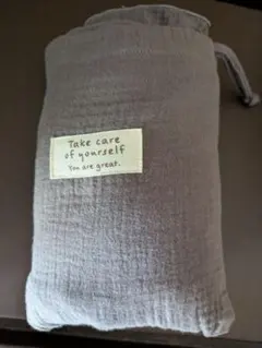 グレーのコットン授乳ケープ