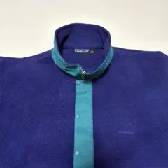 90s patagonia シンチラ　フリース　ハーフジップ　スナップT USA