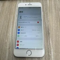 に*ん様 Apple iPhone 6 シルバー 本体 画面ひびあり動作〇