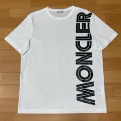 美品☆最新☆ モンクレール 黒ワッペン ホワイト XL Tシャツ 5S742