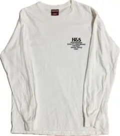 【HIDEANDSEEK】長袖 Tシャツ ホワイト　Mサイズのサムネイル