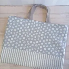 レッスンバッグ　　#809　　花柄　　キルティング　　通園バック　　ハンドメイド