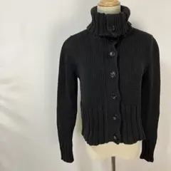 美品 BANANA REPUBLIC ニットカーディガン 厚手 ハイネック XS