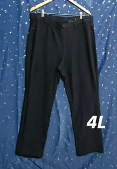 4L　黒　ブラック　ストレッチ　パンツ　レディース　大きいサイズ