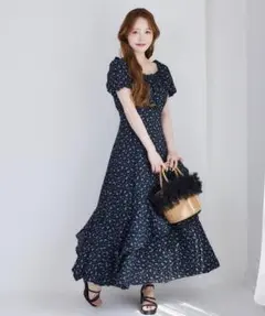 ナイスクラップ イレヘムティアードロングワンピース