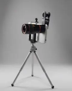 三脚付きスマートフォン望遠レンズ モバイルフォン テレスコープ