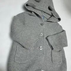 babyGap フード付きカーディガン 3-6M グレー