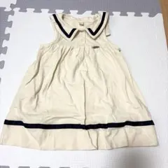 アプレレクール 夏用 女の子セーラーワンピース　セーラー襟 90cm アイボリー