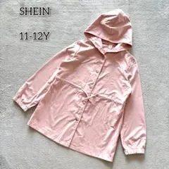 シーイン 【11-12Y】 トップス パーカー フロントボタン キッズ リボン