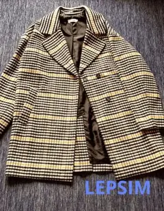 新品未使用品　レプシィム　スライバータッチミドルコート　プリーツガラスカート 楽天市場】【SALE／50%OFF】(W)スライバータッチミドルCT LEPSIM