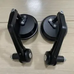 3インチ バーエンドミラー 左右 22.2mm 汎用 黒 H7のサムネイル