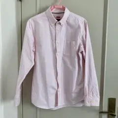 Gap メンズ　長袖シャツ　Mサイズ　ピンク系チェック