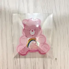 ケアベア　ビッグシェイカーステッカー　シークレット　ピンク　シール　PLAZA