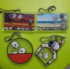 にゃんこ大戦争 シャカシャカアクリルチャーム デザイン B C D E　セット