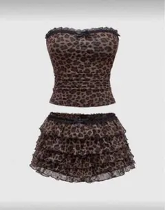 ヒョウ柄 レオパード コスプレ衣装セット