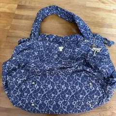 ANNA SUI 紫 花柄 トートバッグ