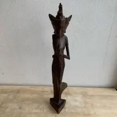バリ島 木彫り 踊り子像 女神像 バリ雑貨 エスニック 約30cm