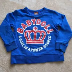 BABYDOLL トレーナー 110cm 青