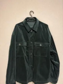 RAGEBLUE コーデュロイシャツ L ダークグリーン