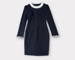 レア 高品質 韓国ドレス THANフォーマル タイトワンピース ビジューパール