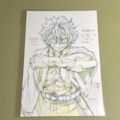 鬼滅の刃 柱展 原画ポストカード 不死川実弥 柱稽古編 05話① - メルカリ