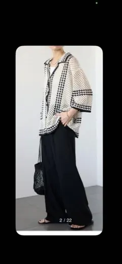 JOURNALSTANDARDrelume クロシェラインシャツカーディガンのサムネイル