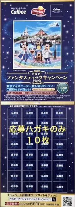 懸賞応募はがき10枚 カルビー ファンタスティックキャンペーン2026のサムネイル