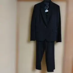 LES MUES ビジネスパンツスーツ ブラック　リクルート