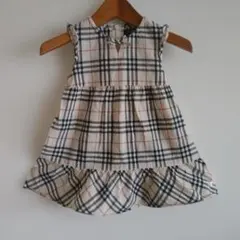 おすすめ♡♥数回着用バーバリーロンドンノバチェック柄ワンピース 80