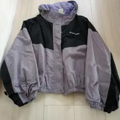 CONVERSE フード付きジャケット 紫/黒