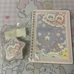くまうさ キキララ 산리오 リトルツインスターズ リングノート 물개