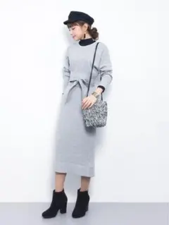 最終価格！新品！FRAY I.D★ニットワンピース　ロングワンピース