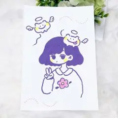【絵1】ポストカードサイズ 原画イラスト