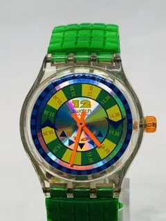Swatch 腕時計 カラフルな太陽デザイン - メルカリ