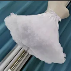 パニエ 45cm 白 チュール レース ボリューム アップ ふわふわ ヒラヒラ