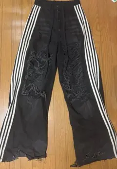 正規品】 ワイドパンツ ブラック 28インチ Yori sports - メルカリ