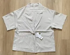 GLOBALWORKグローバルワーク お手入れラクラクジャケット半袖 Lサイズ