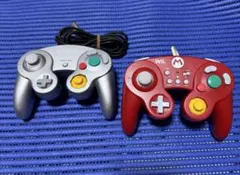 Nintendoゲームキューブ コントローラー2個（限定マリオ＆シルバー）