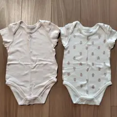 【2枚セット】ロンパース　半袖肌着　赤ちゃん本舗　70