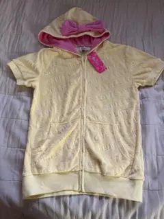 新品　PINK-latte 半袖パーカー イエロー XSのサムネイル
