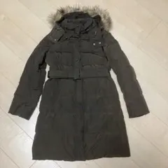 UNIQLO ユニクロ ダウンコート ロング丈 Sサイズ 茶色 069159
