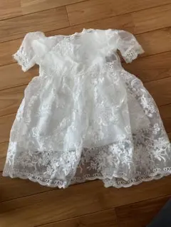 ホワイトレースベビードレス　ワンピース