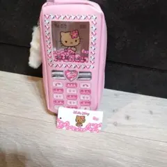 Hello Kitty ガラケー型ペンポーチ　日焼けキティ